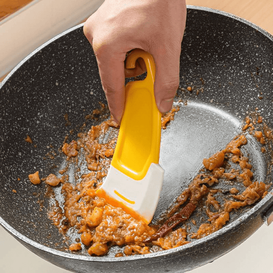 OilProof Silicone Kitchen Scraper Effortless Cleaning Essential