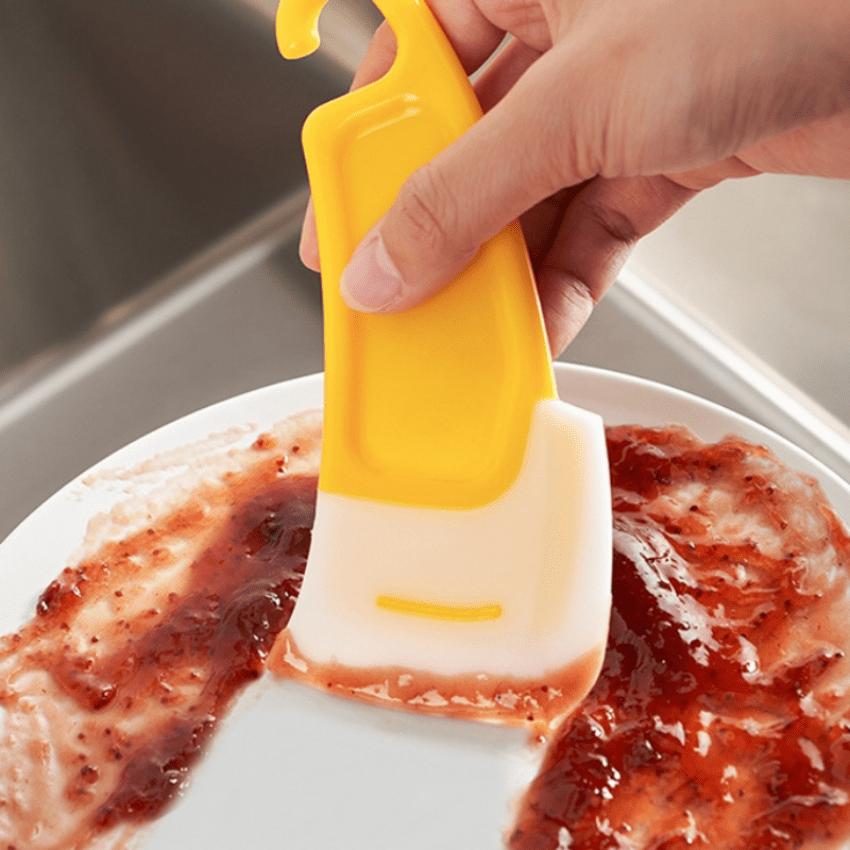 OilProof Silicone Kitchen Scraper Effortless Cleaning Essential