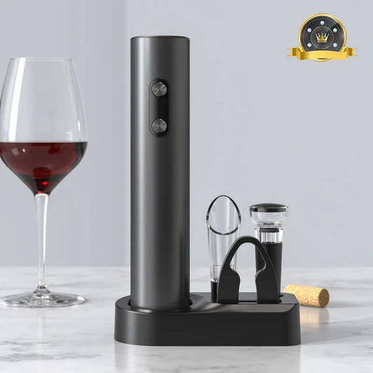 Electric Wine Bottle Opener Set Automatic Corkscrew with Aerator